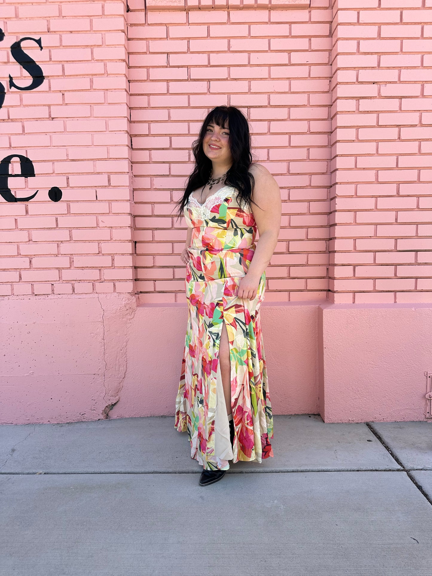 Hutch Multicolor Floral Lace Baldwin Dress