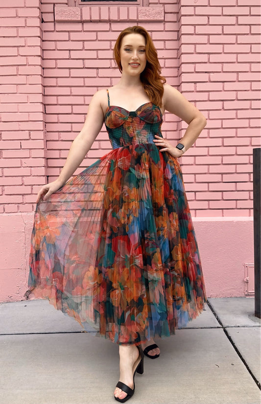 Hutch Layered Smocked Corset Dress