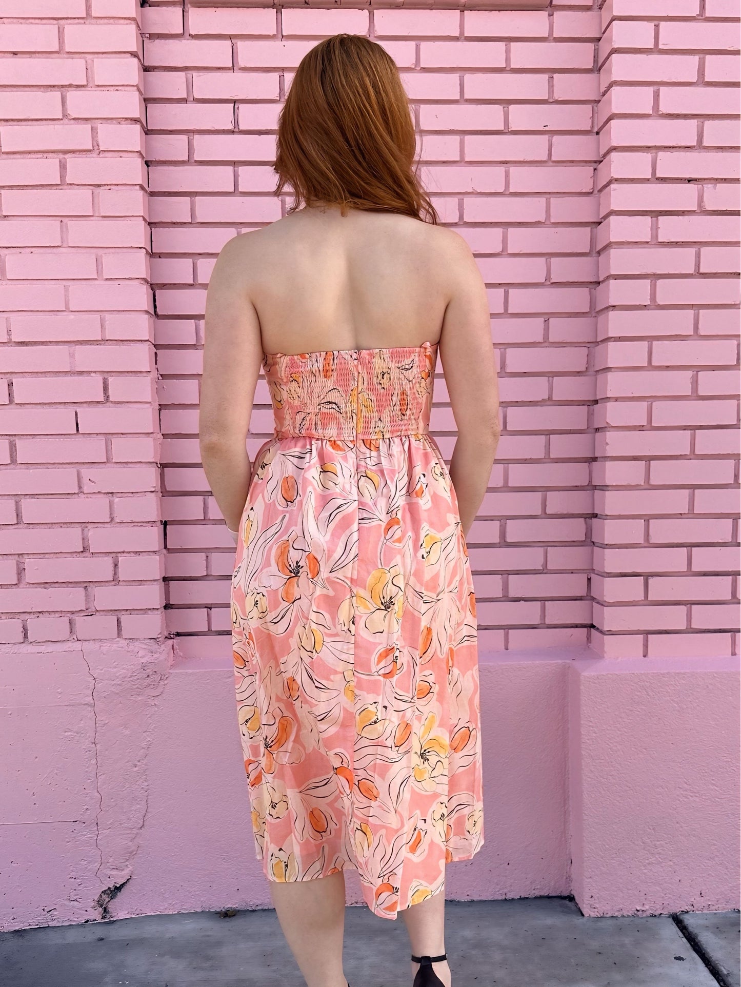Hutch Pink Bow Pattern Dress