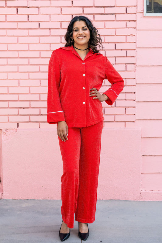 Sleeper Red Lurex Set