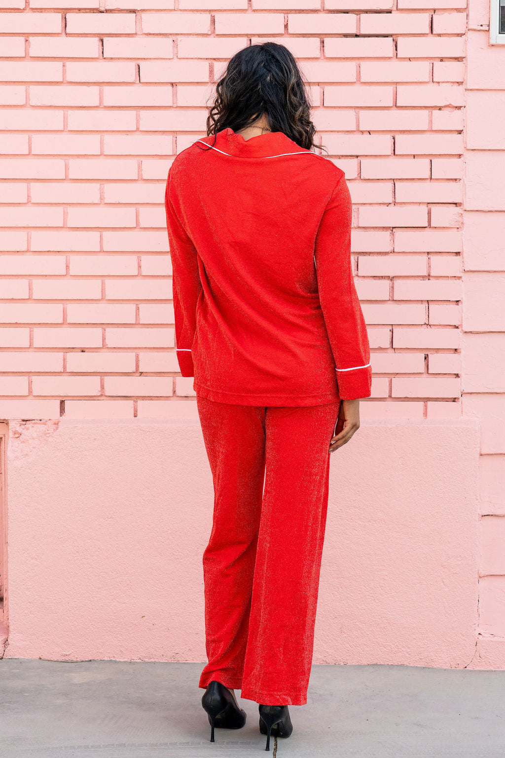 Sleeper Red Lurex Set