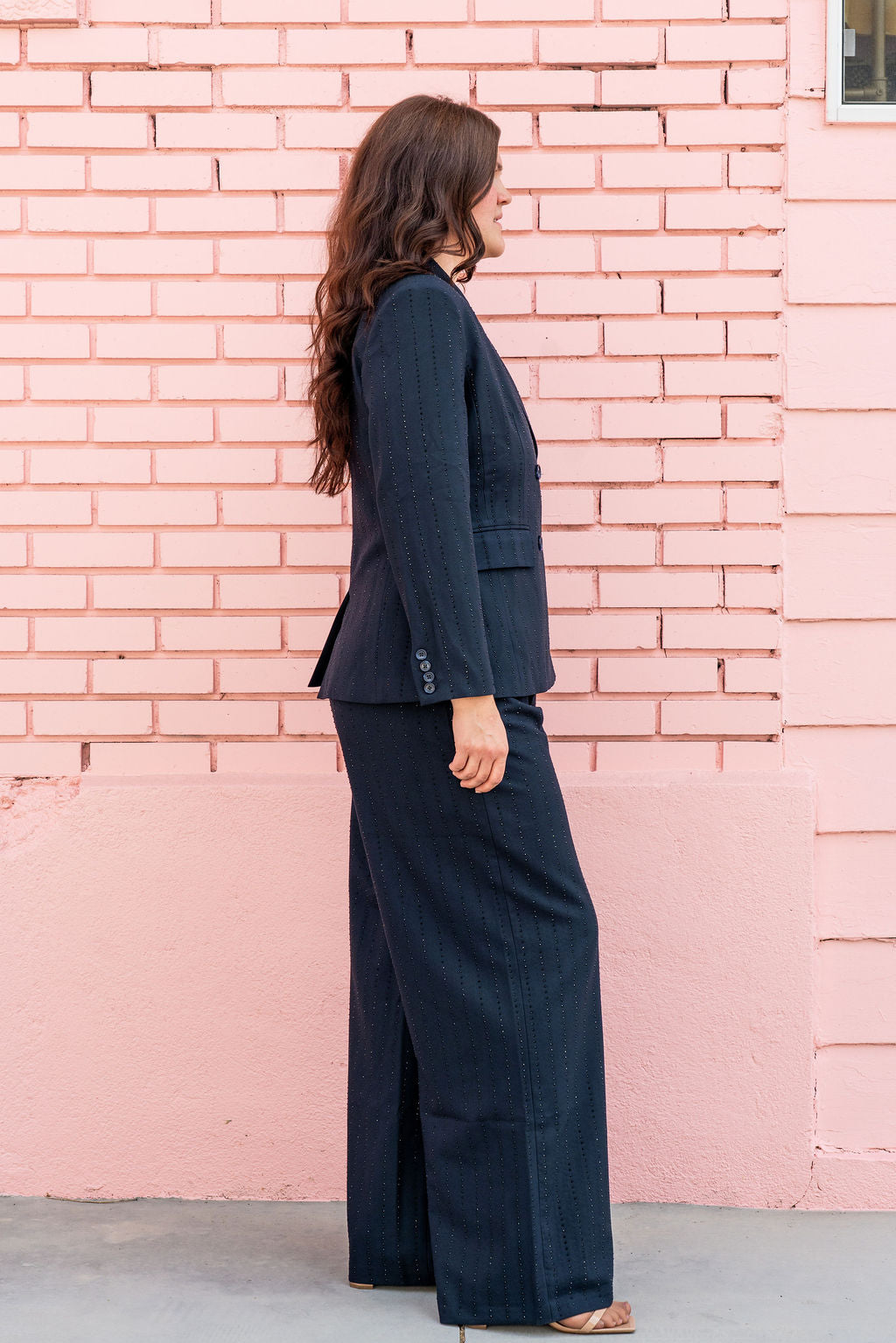 Mac Duggal Navy Blue Gem Blazer
