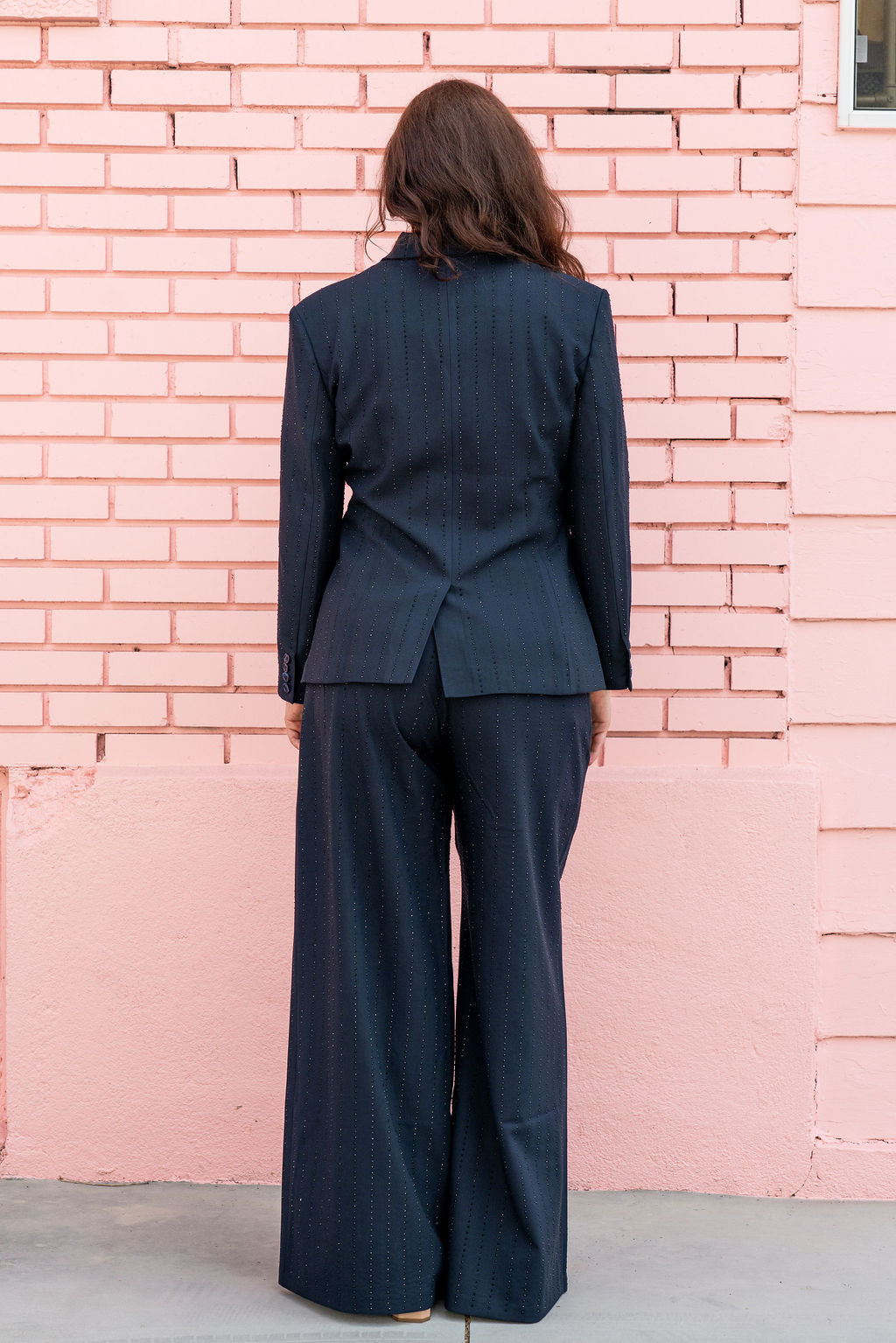 Mac Duggal Navy Blue Gem Blazer