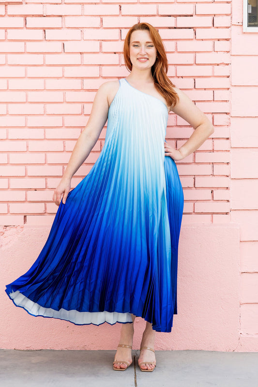 Delfi Blue Ombre Dress