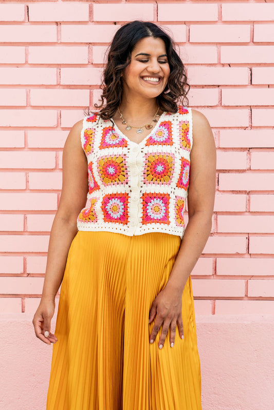 Granny Square Crochet Vest