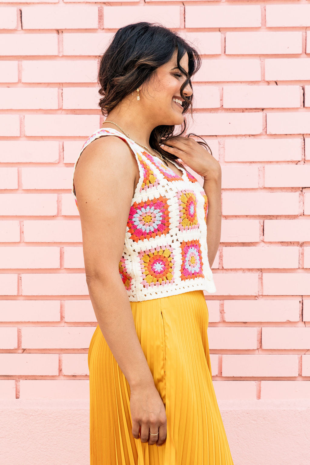 Granny Square Crochet Vest