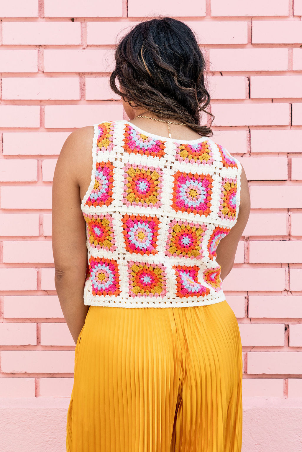 Granny Square Crochet Vest