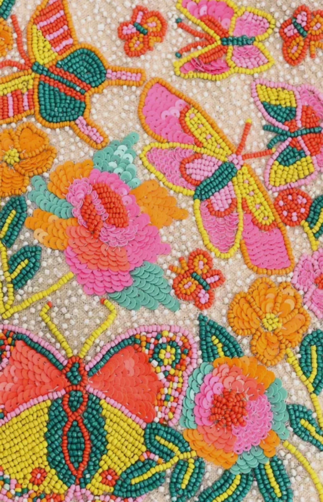 Beaded Butterfly Bag